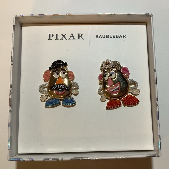 BaubleBar x Pixar Toy Story Mr & Mrs Potato Head Earrings New - Picture 3 of 4